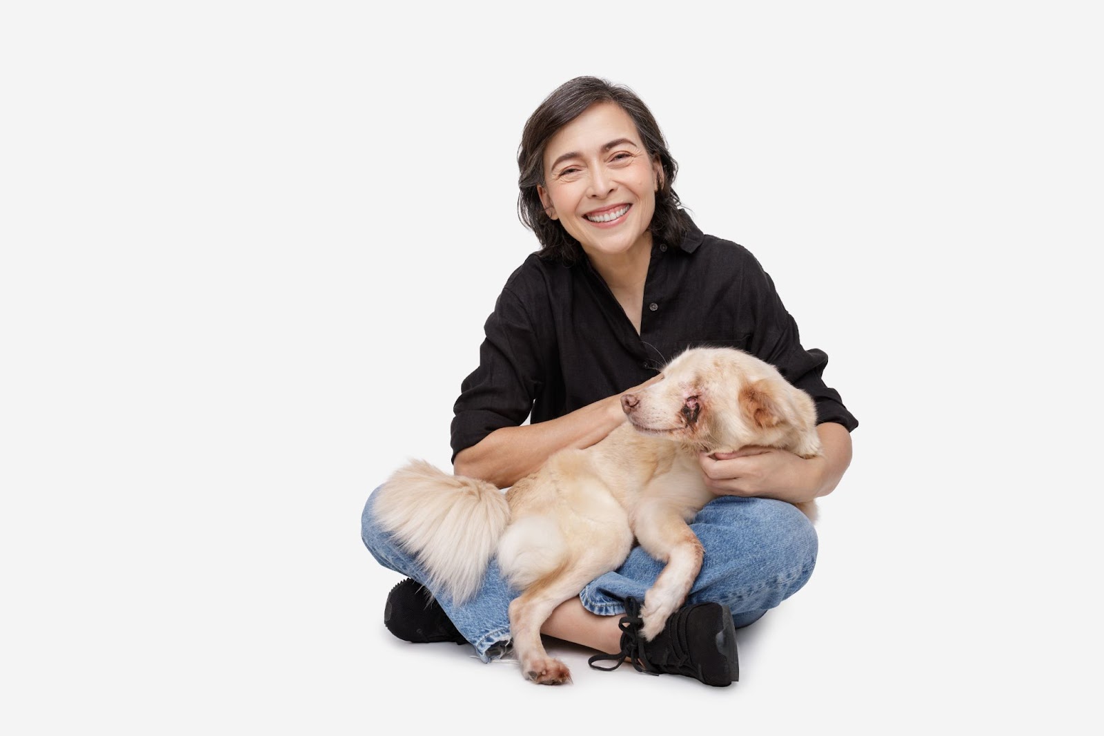Rina Ortiz with Dog